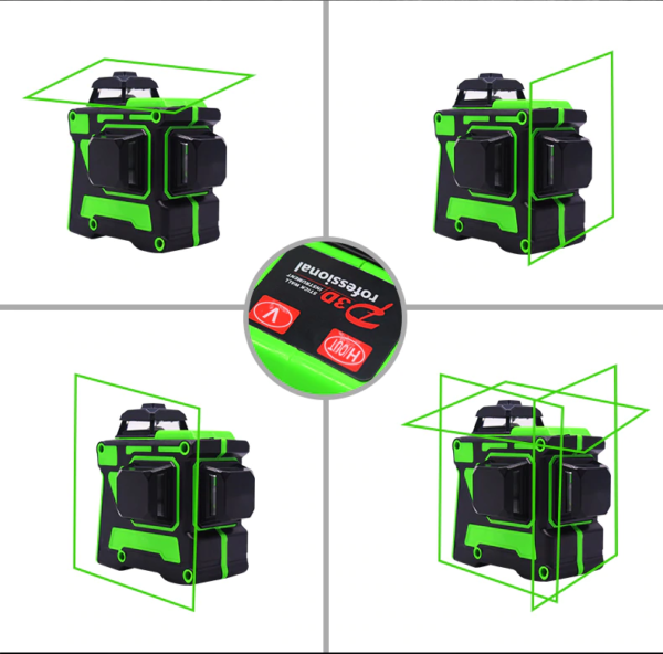 Niveau Laser vert 12 lignes 3D